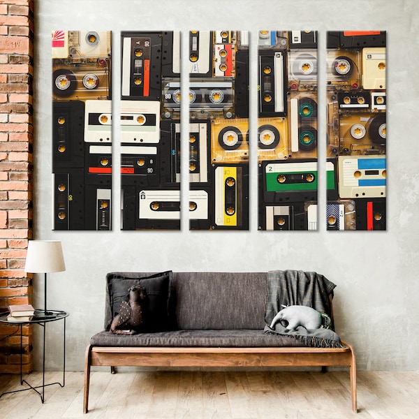 Large Cassette Tape Wall Art Etsy