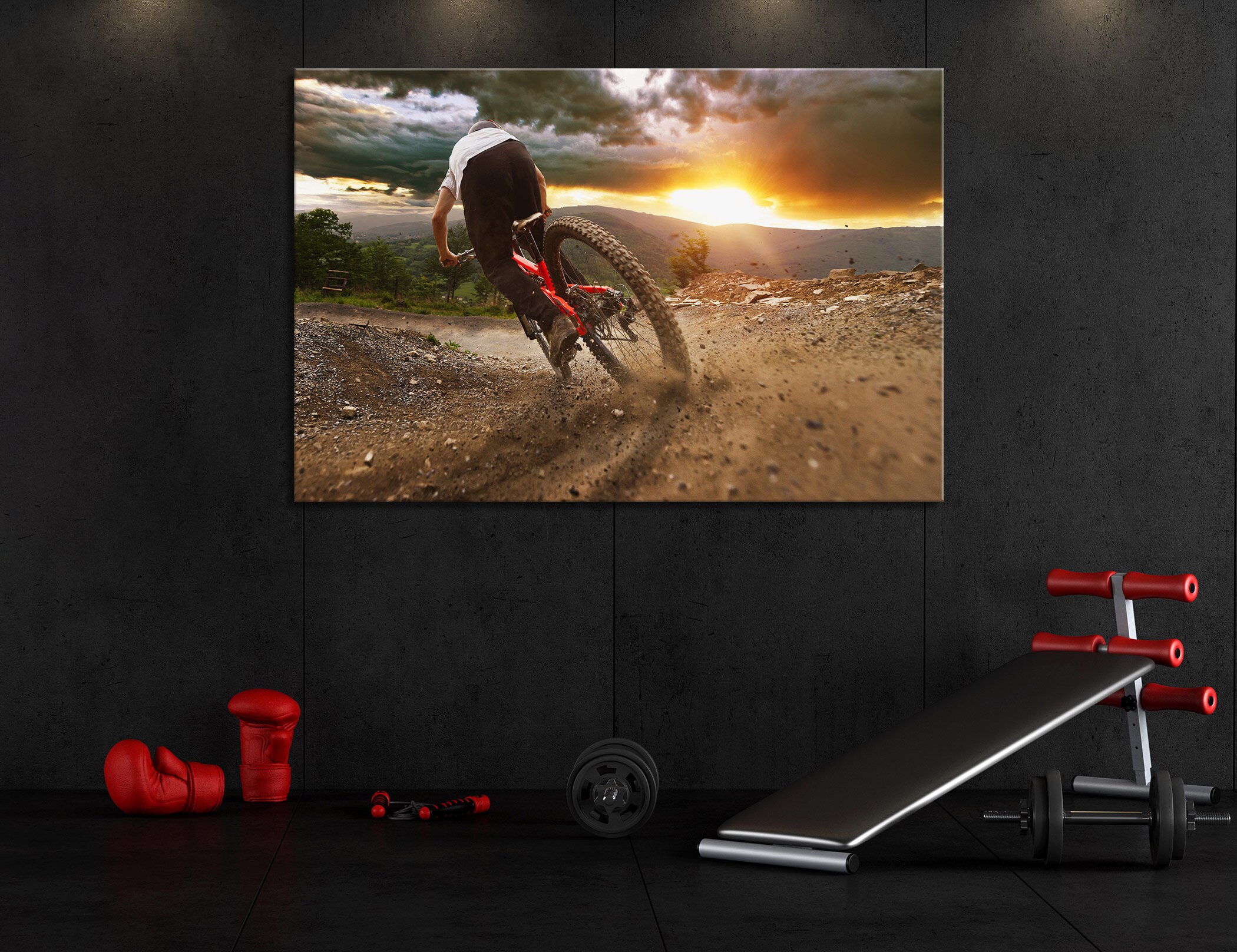 Mountainbike Wall Art Cyclotourism Wall Decor Mountainbiken Etsy