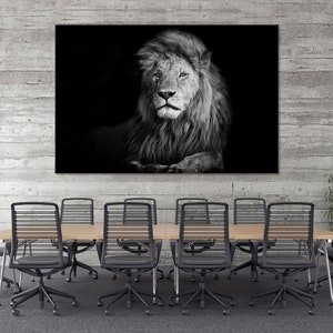 Lion Wall Art Wild Cat Canvas Lion Art Lion Canvas Lion Print Lion Poster Lion Photo Lion Wall Decor Lion Canvas Art King of Beasts Canvas