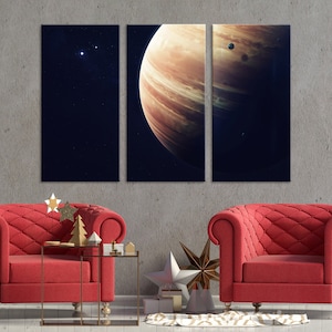 Jupiter Planet Art, Stellar Harmonies: Astral Wall Art Inspired by the Enchanting Universe!