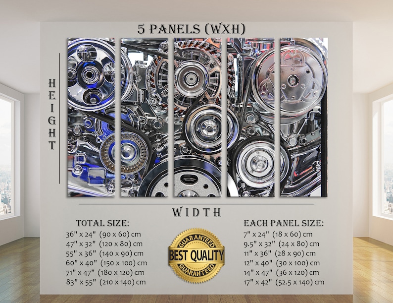 Engine World Wall Art Engine Wall Decor Car Engine Decor Etsy