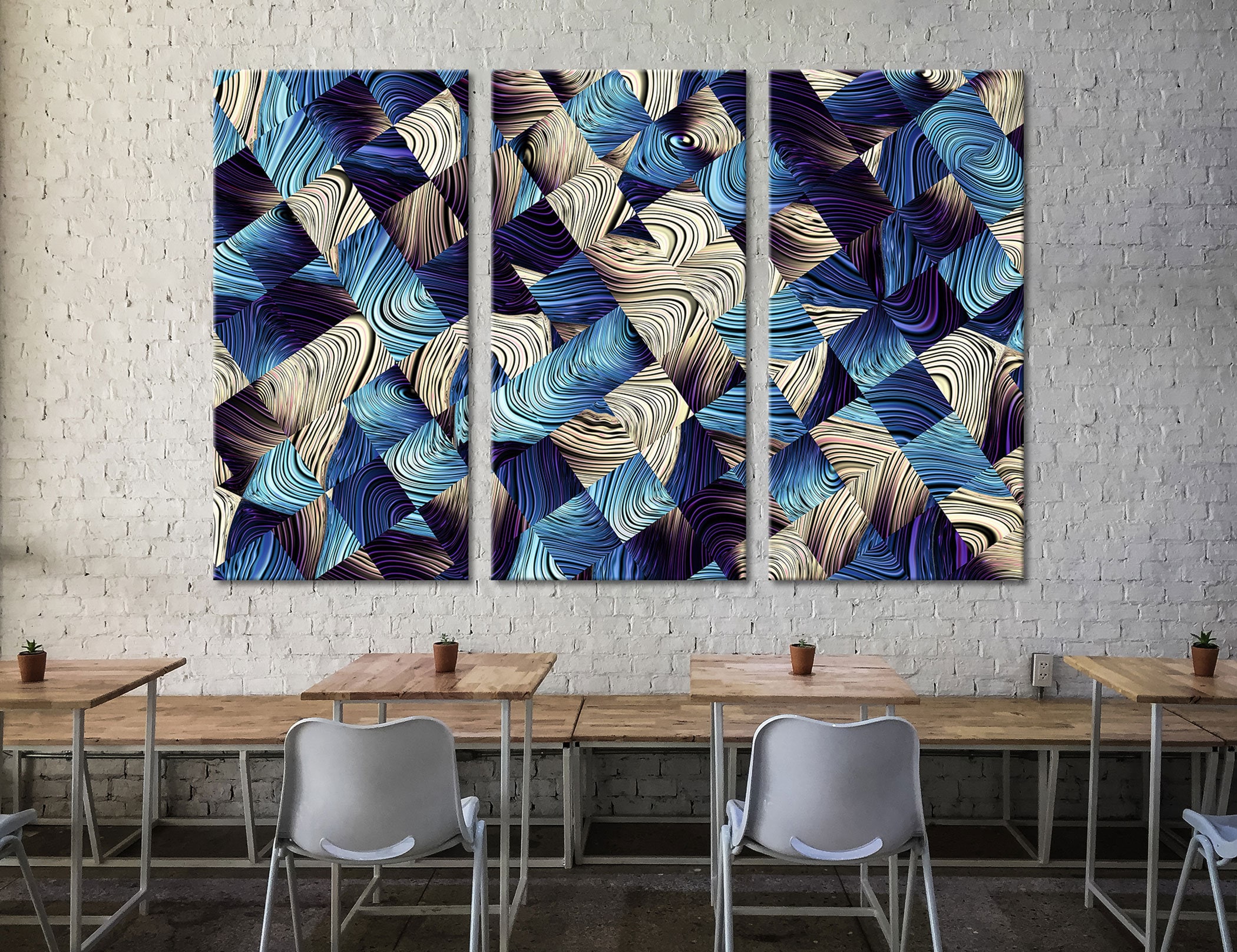 Wall Art Prints Wall Art Decor 3D Abstract Canvas 3D Etsy