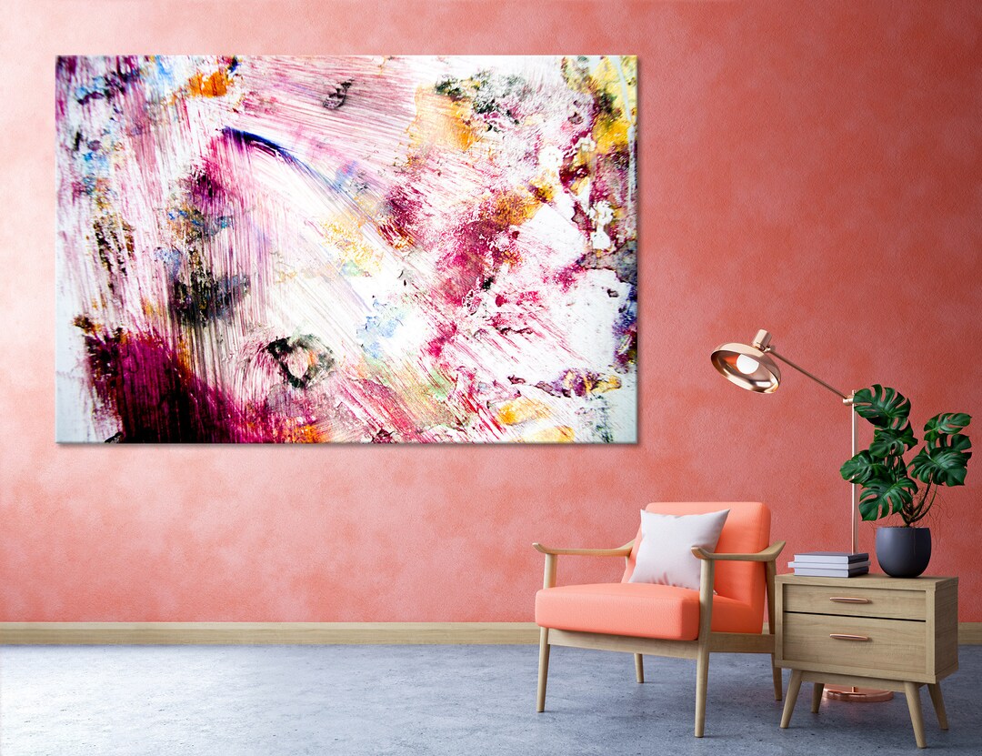 Abstract Art for Living Room Large Wall Decor Etsy