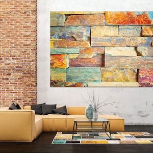Contemporary Large Wall Decor, Vibrant Abstract Canvas Art Print, Oversized Canvas Print Wall Decor