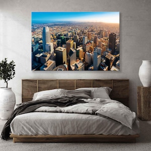 Downtown San Francisco Canvas - San Francisco Skyline Wall Art - San Francisco Print - San Francisco Poster - San Francisco Wall Art Set