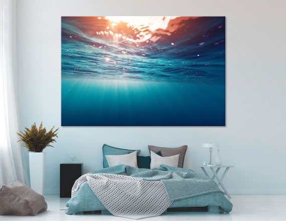 Under The Water Art Underwater Wall Art Undersea Wall Art Etsy