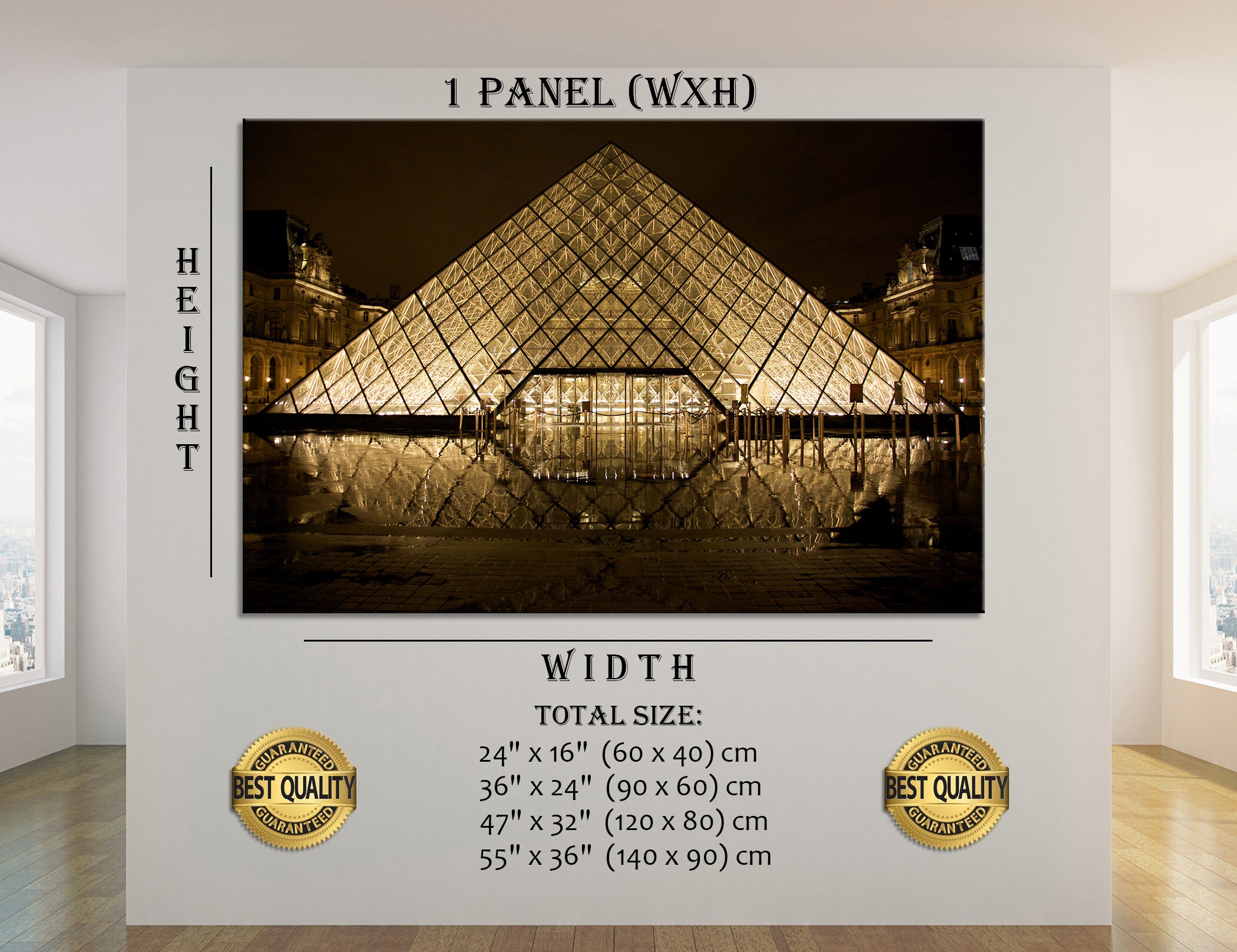 Louvre Wall Art Louvre Wall Decor Louvre Canvas Louvre Print Etsy