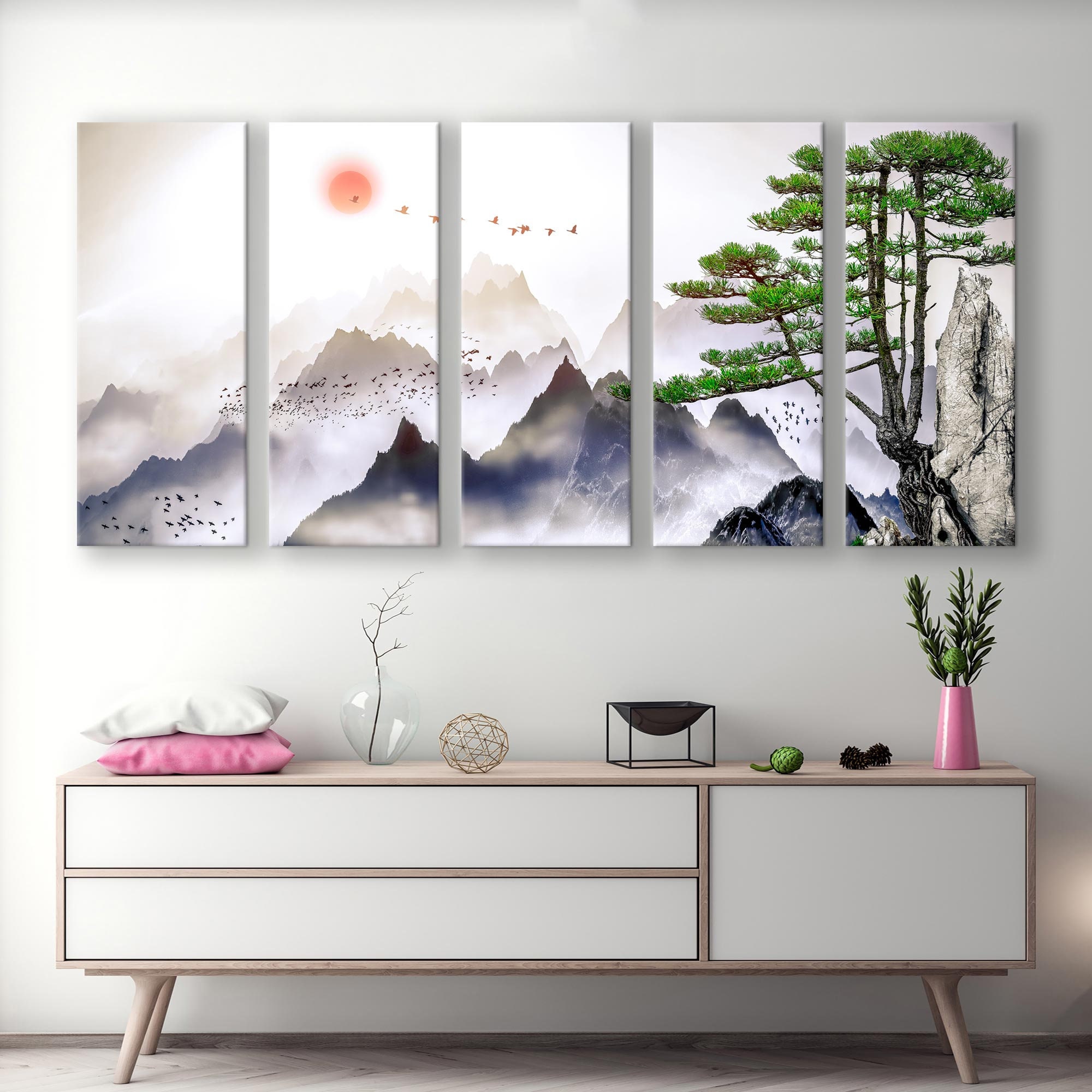 Japanese Canvas Print, Japan Home Decor, Mountain Wall Art - Etsy