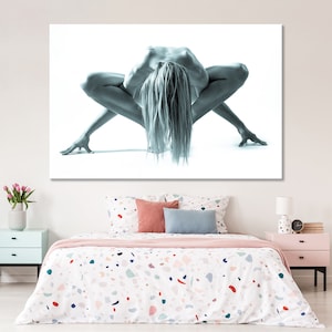 Nude Wall Art Nude Wall Decor Gym Wall Art Gym Wall Decor Yoga Wall Art Yoga Wall Decor Gymnastics Wall Art Gymnastics Wall Decor Artwork 1 Panel