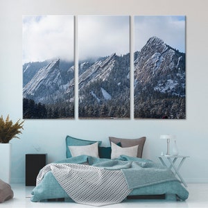 Mountains in Colorado Mountains Wall Art Mountains Wall Decor Mountains Canvas Mountains Panels Mountains Print Art Bedroom Wall Art Framed