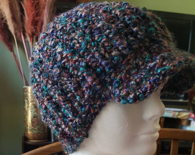 Unisex newsboy hat in the color Mystical