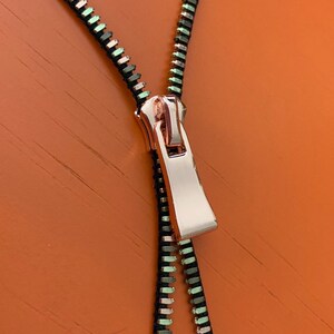 Zipper Necklace Split Bottom Luxury Multi Metal Rose - Etsy