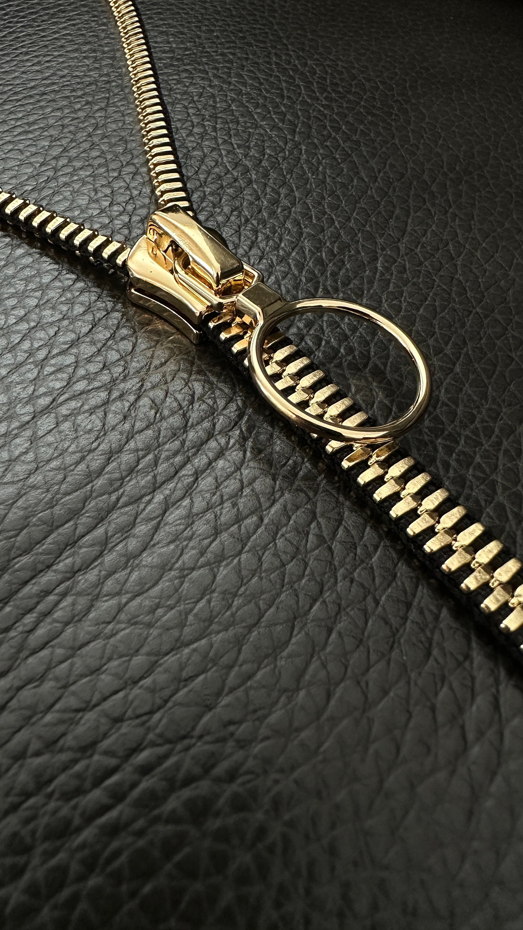 Zipper Necklace - Ring Pull - Gold or Nickel in Color - Etsy