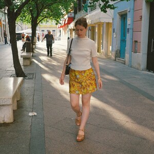 Printed Mini Skirt, Colourful Printed Skirt, Ethical Clothing, Made to Order, Floral Skirt, Bohemian Skirt image 4