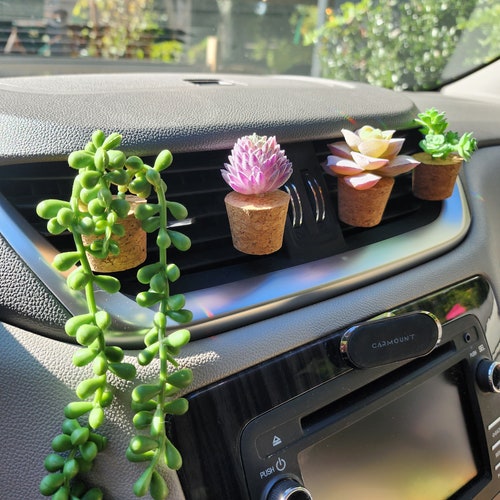 3pcs Crochet Daisy Car Vent Clips Car Air Freshener Cute Etsy