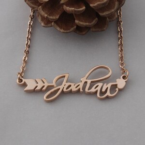 Jodian Name Necklace With Arrow 