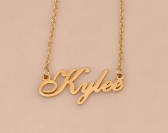 Kylee Name Necklace, Personalized Name Necklace for Women, Name Pendant, Mom Necklace with Kids Names