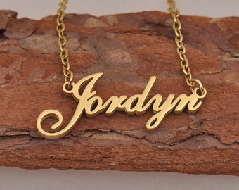 Jordyn Name Necklace Customized Your 
