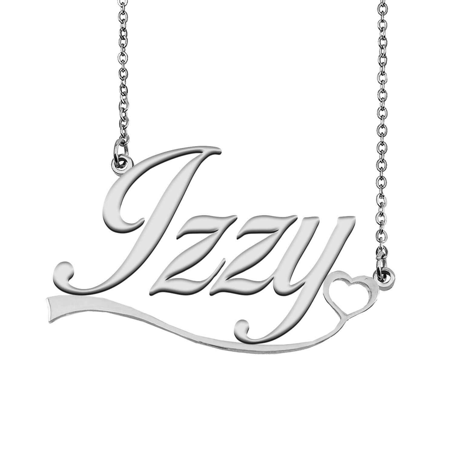 Name Necklace Personalized Gift Necklace for Her Izzy Letter