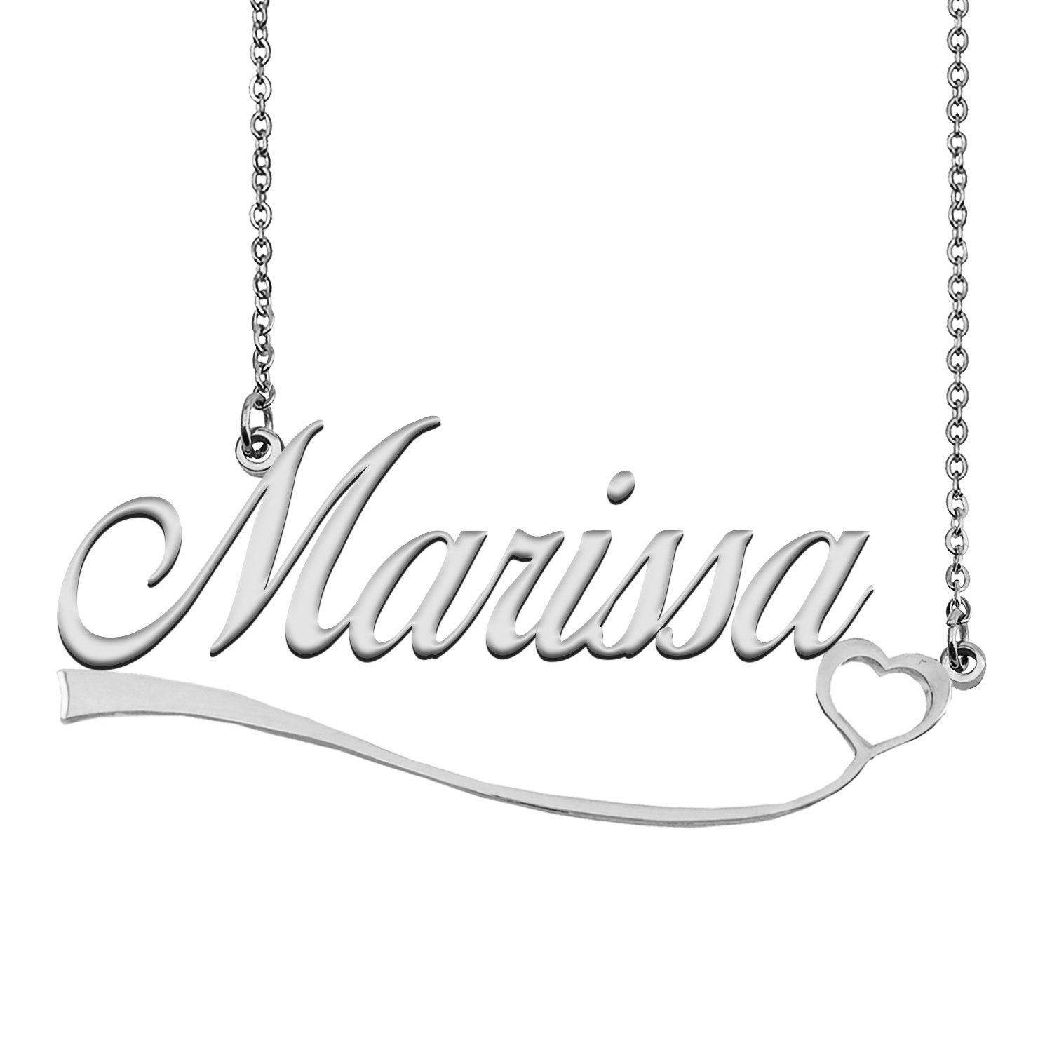 Marissa name shop necklace