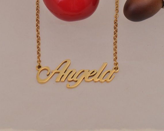 Angela Personalized Name Necklace 