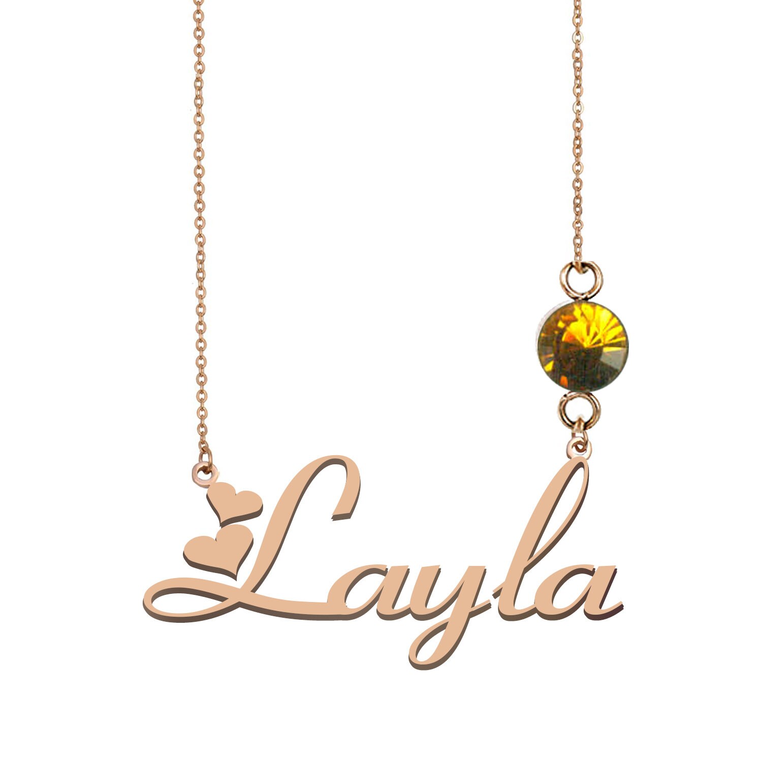 Layla name necklace best sale