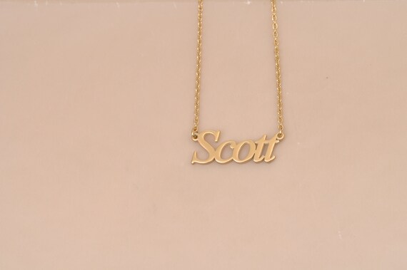 Scott Personalized Sterling Silver Name 
