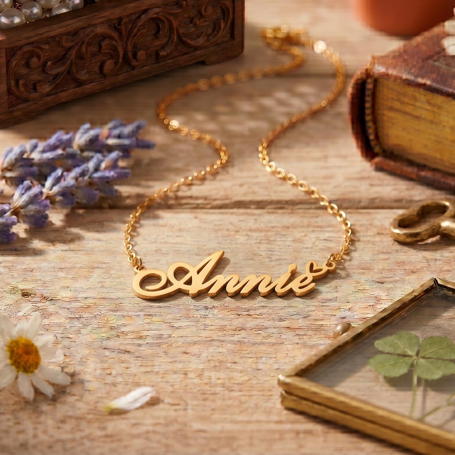 Annie Name Necklace - Etsy