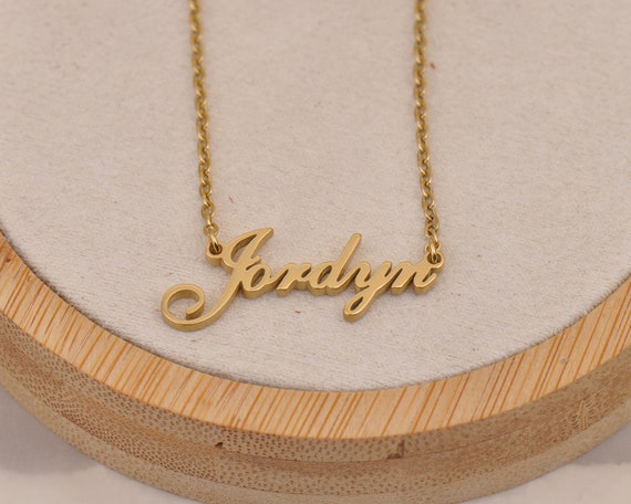 Jordyn cheap name necklace