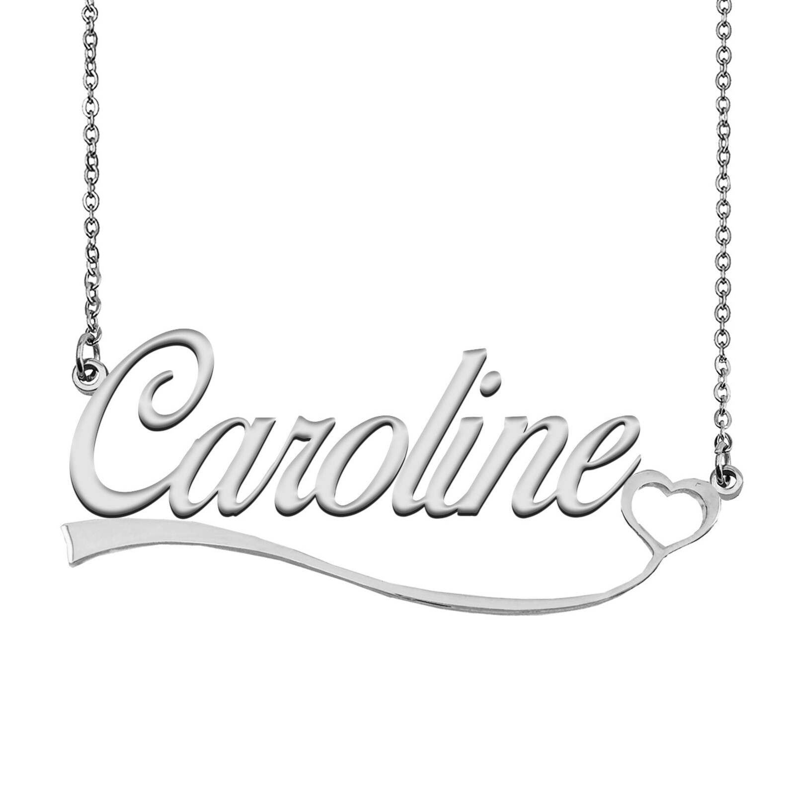 Name Necklace Custom Name Pendant Engraved Your Name on Etsy UK