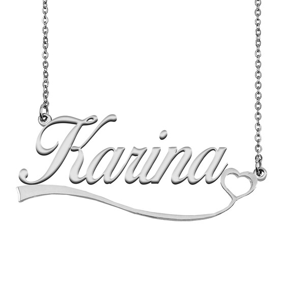 Name Necklace Karina Nameplate Necklace 