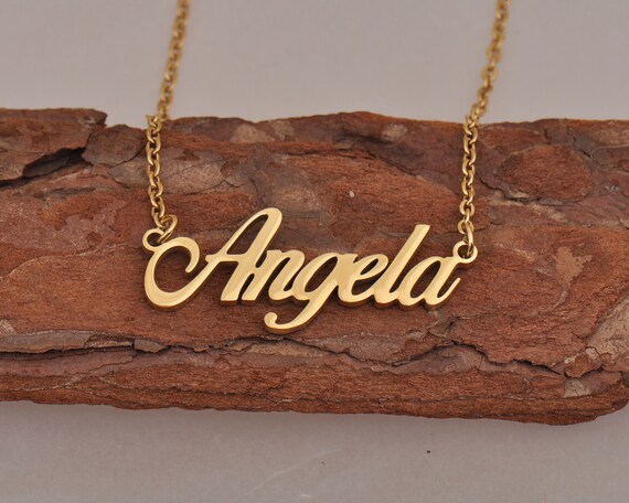 Angela Personalized Name Necklace 