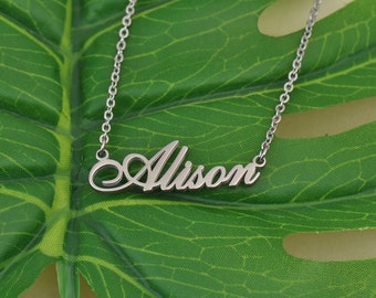 Alison Gift Name Necklace Personalized 