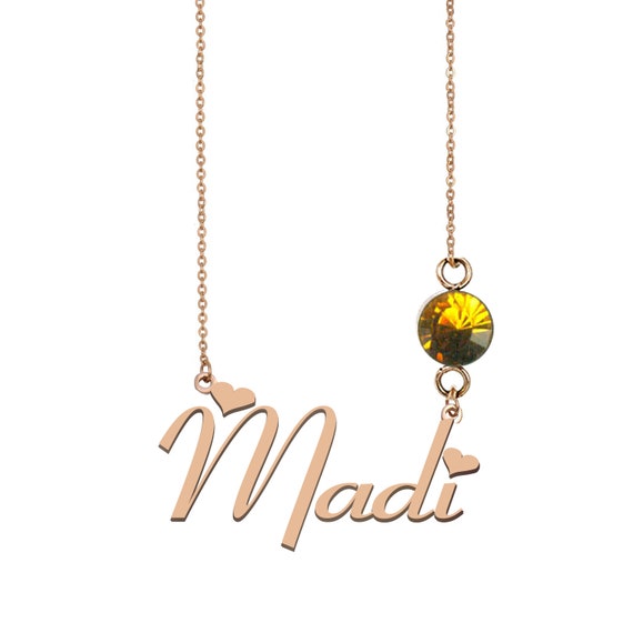 Madi Name Necklace Custom Necklace Names Karli Name Necklace