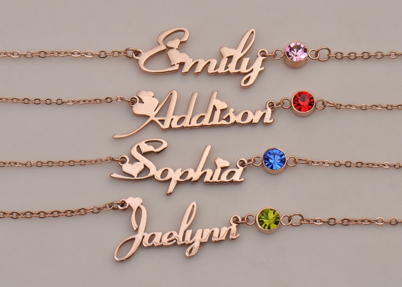 Emma name necklace Womans name necklace Maci Name Necklace Best Christmas Gift Idea for Women Girls Her