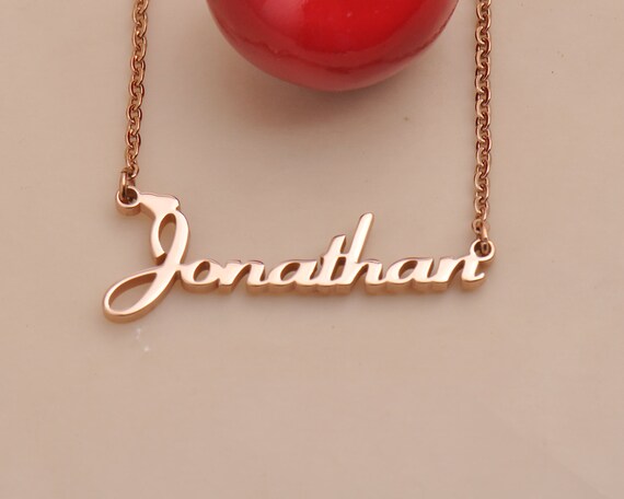 Jonathan cheap name necklace