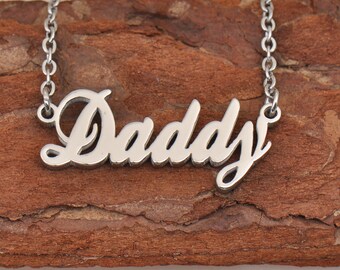 Daddy Name Necklace Customized Fashion 