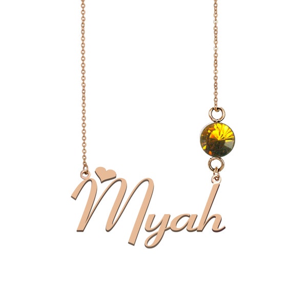 His Name Necklace Savannah Name Necklace Myah Name Necklace Best