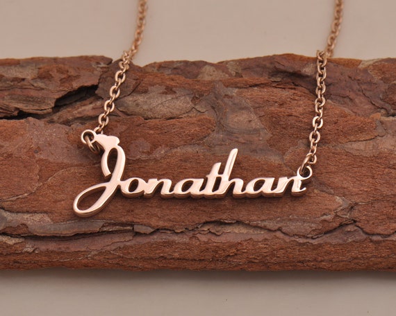 Jonathan name necklace deals