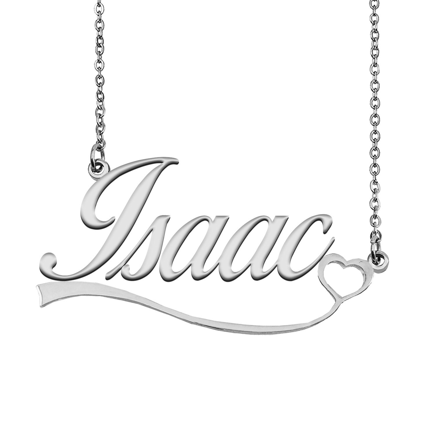 Isaac name necklace deals