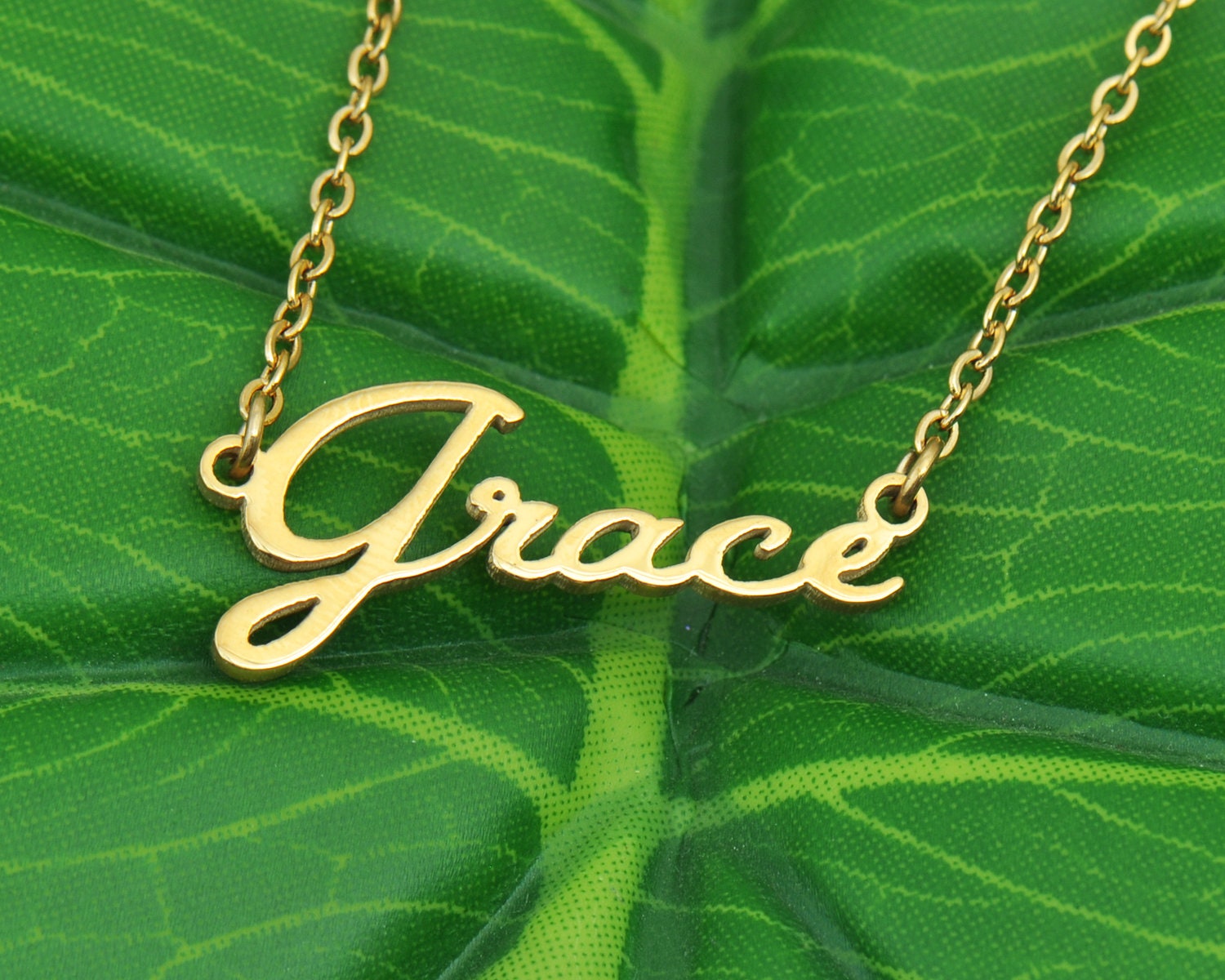 Grace Customized Name Necklace Simple Fashion Necklace With Etsy UK