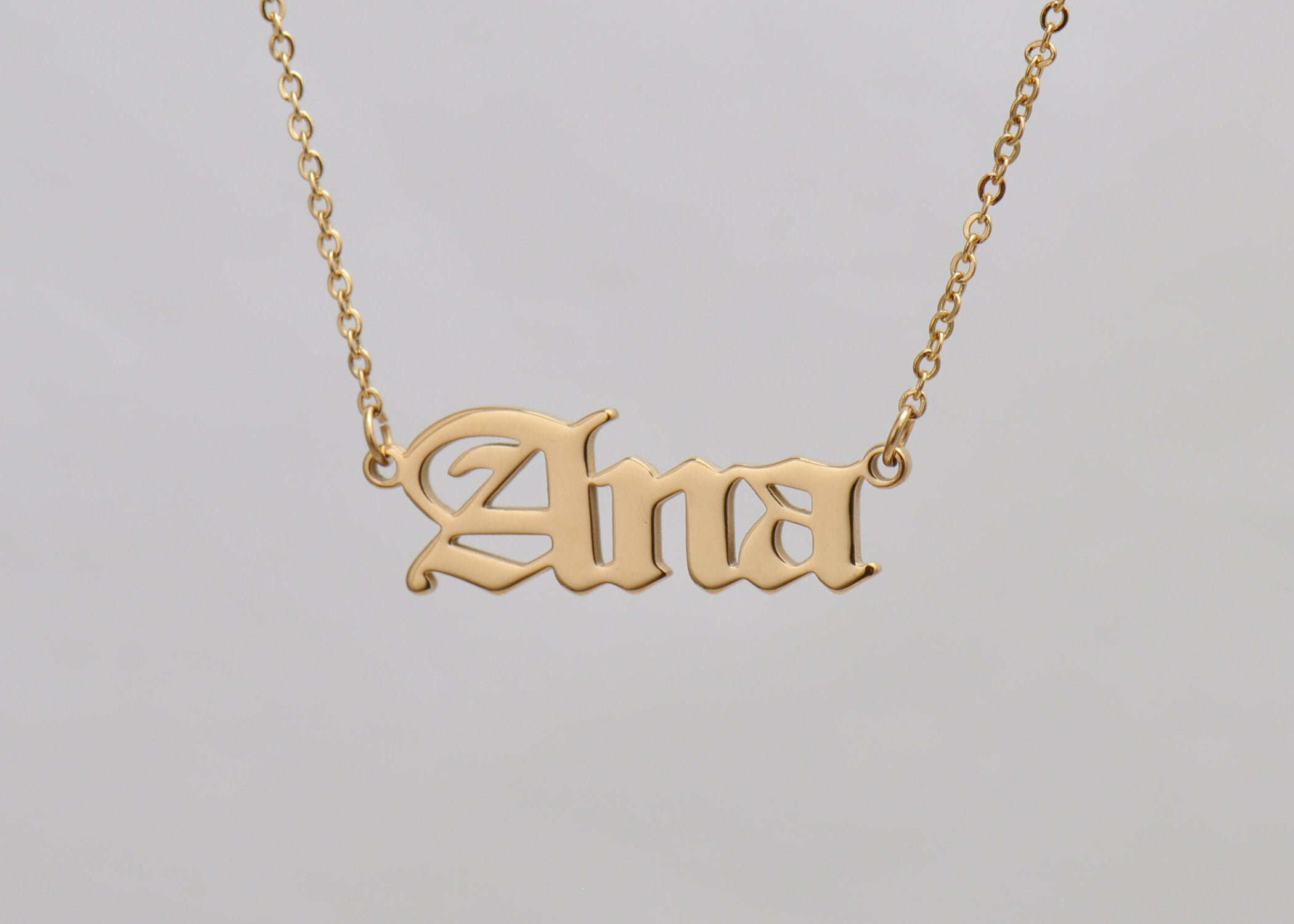 Ana Name Necklace Custom Name Necklace Name Necklace Gold My Name Necklace Name Necklace for Women Mom