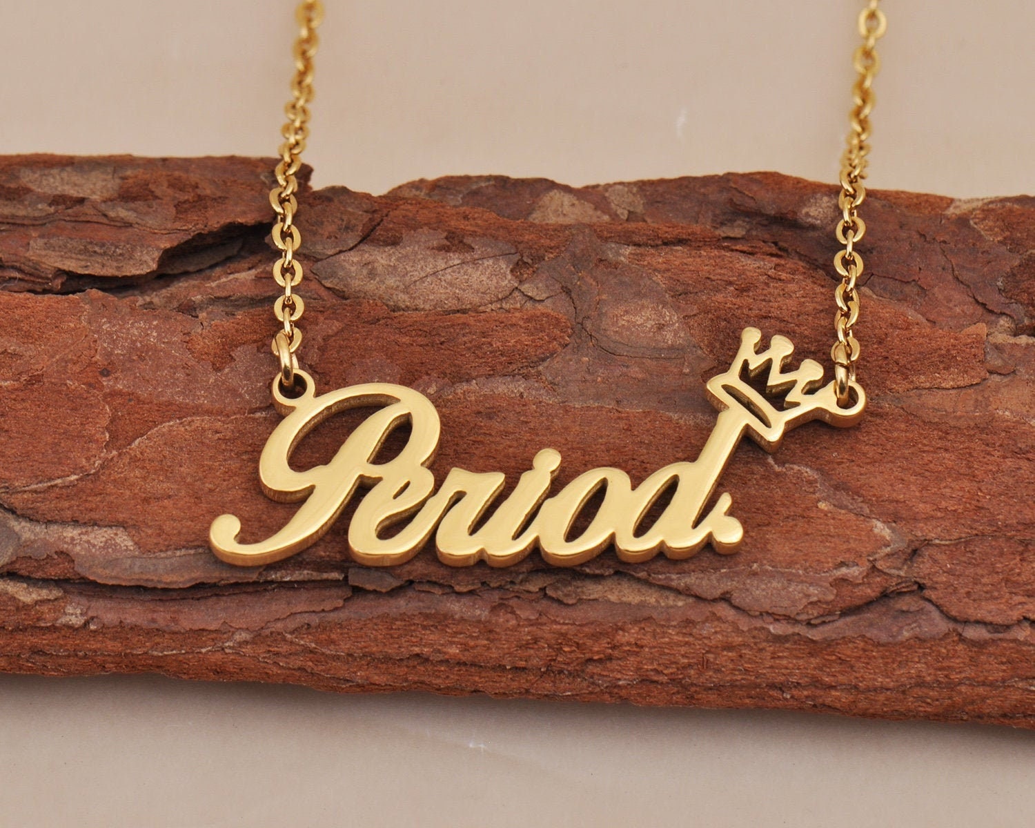 Period. Personalized Crown Name 