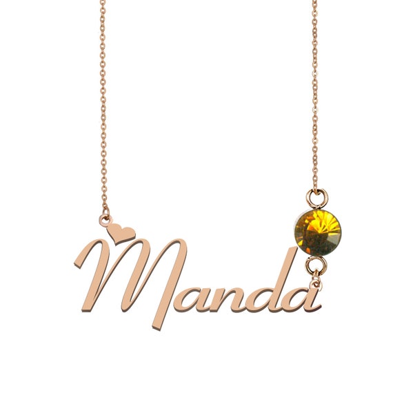 Janet Name Necklace Yaya Necklace Name 