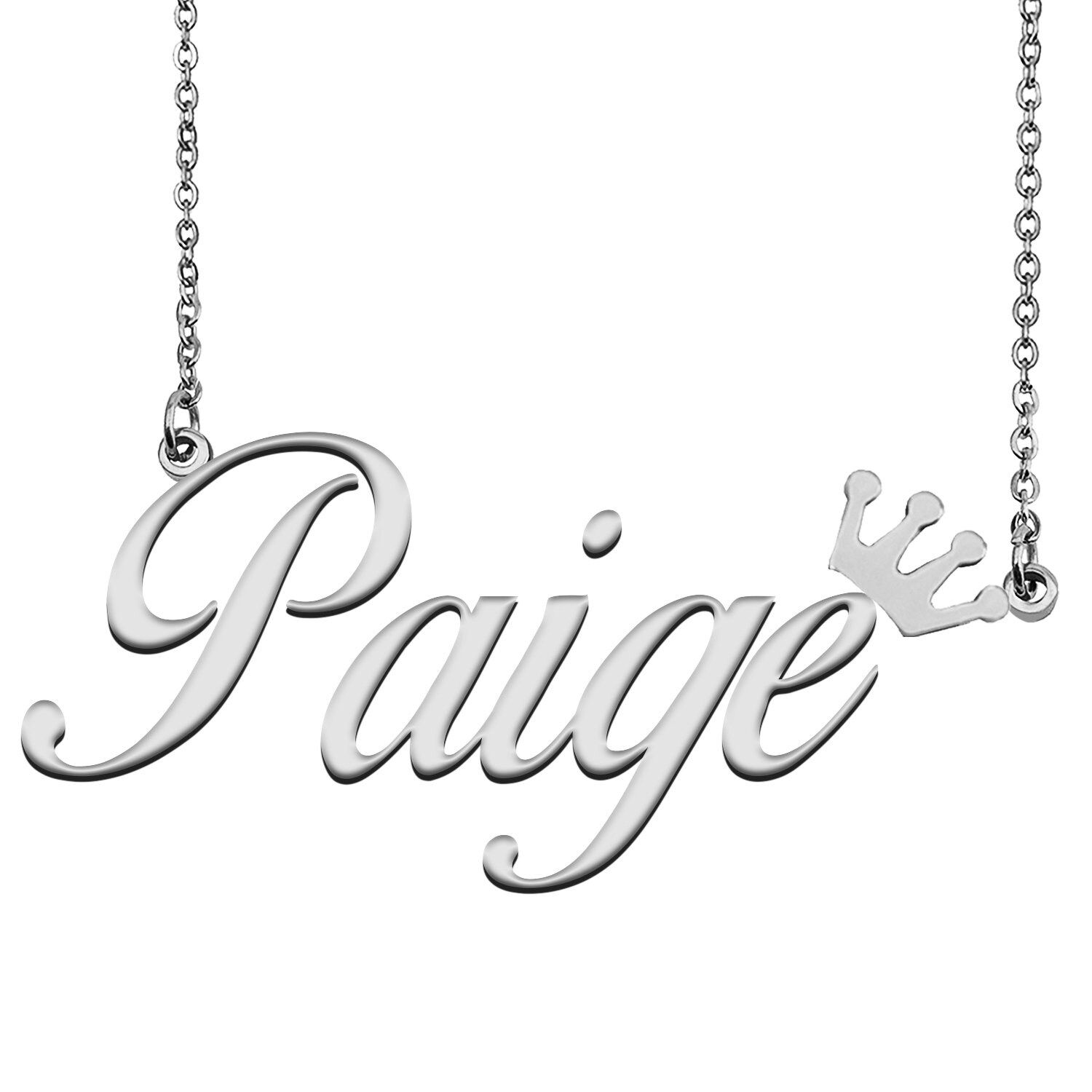 Paige name necklace sale