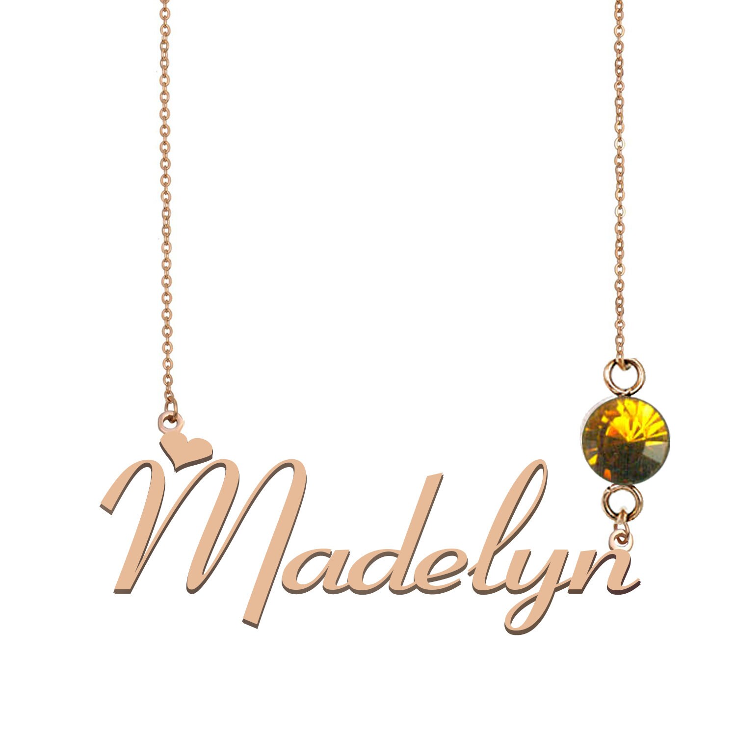 ruby name necklace