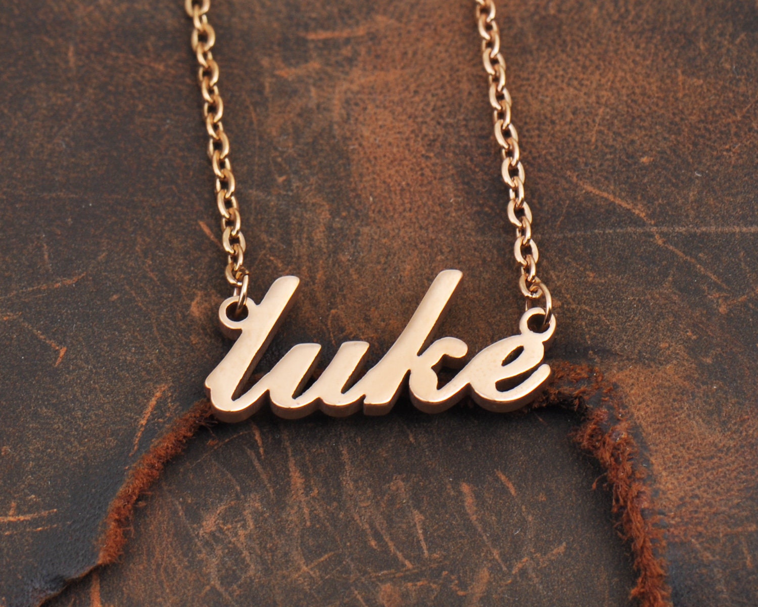 Luke name necklace deals