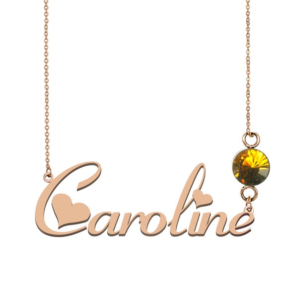 Caroline name necklace deals
