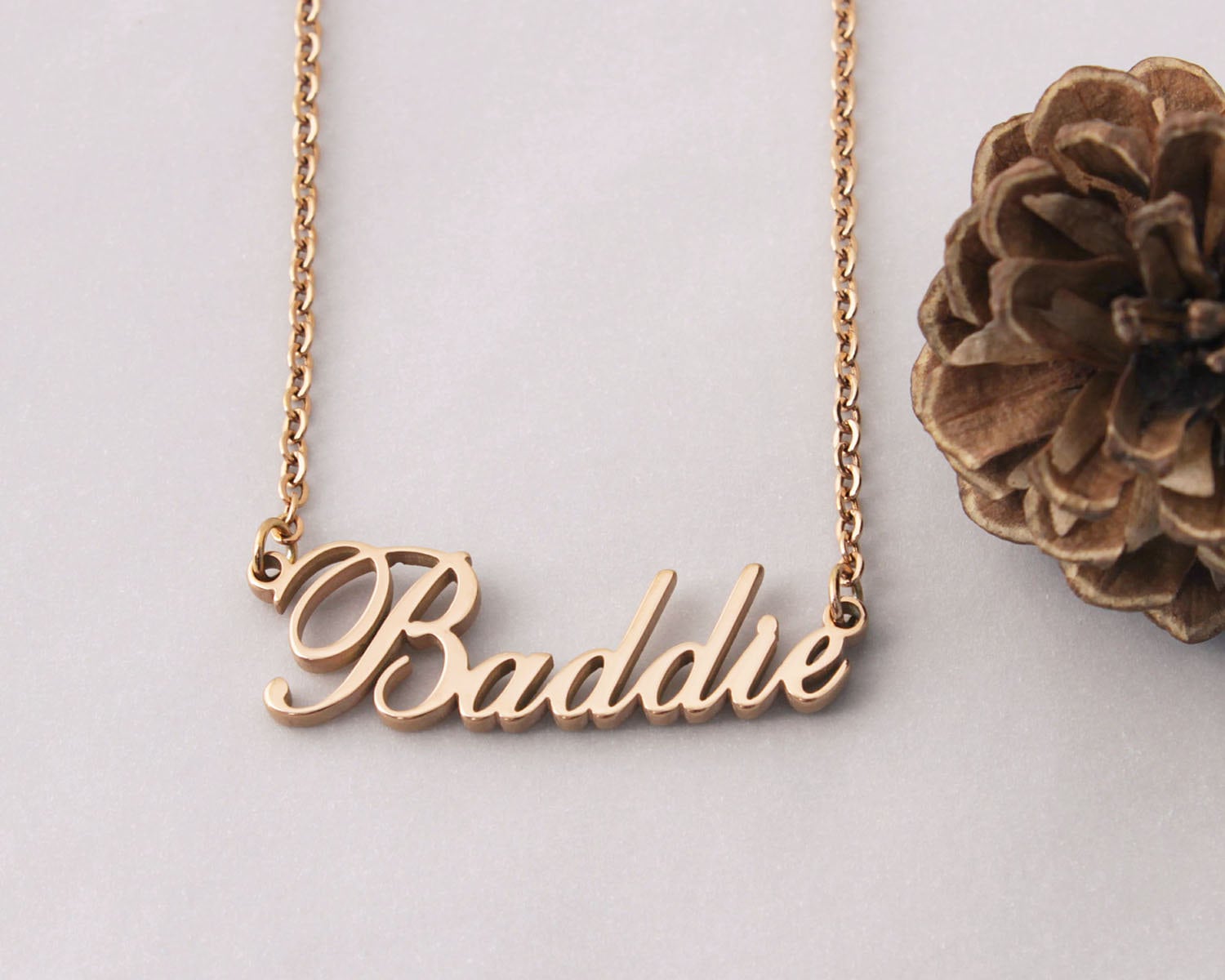 Baddie name best sale necklace