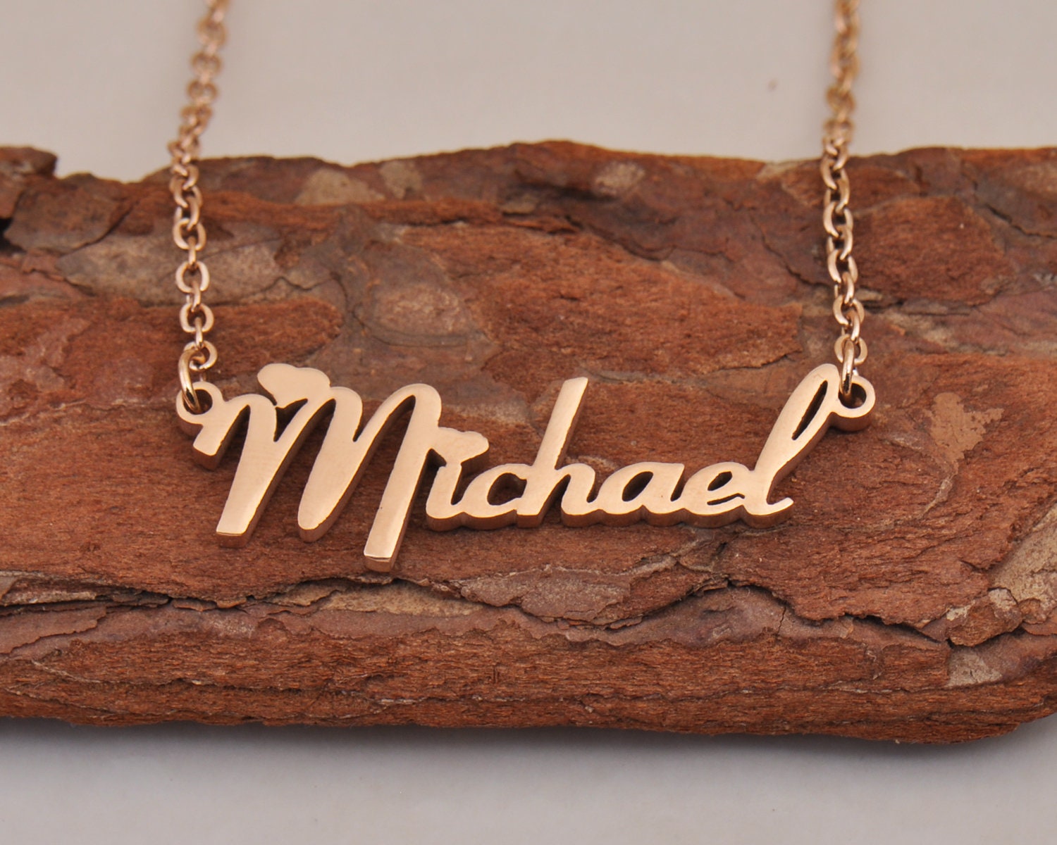 Michael name necklace deals